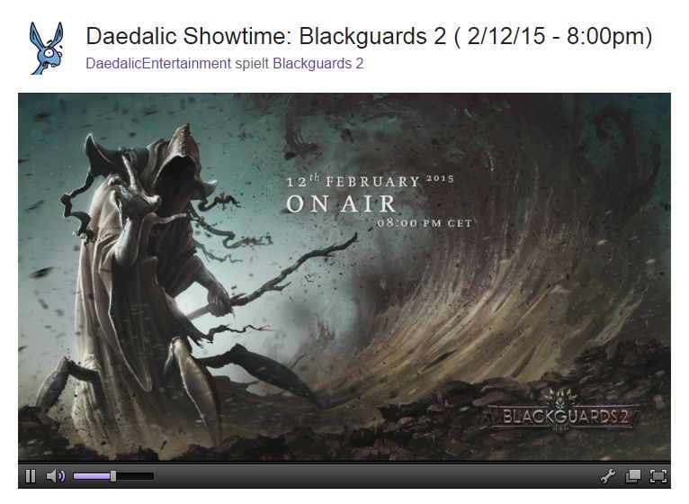 Daedalic startet offiziellen "Showtime" Kanal auf Twitch